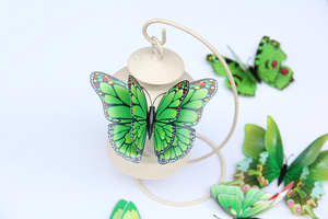 Stile moderno 3D IN PVC Colorato Autoadesivo Della Parete Della Farfalla A Doppio Strato del Frigorifero Della Farfalla Della Decalcomania Della Parete di Festa di Compleanno Decor <span class=keywords><strong>Farfalle</strong></span> - Product Image 6