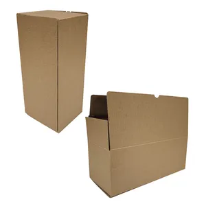 Recyclable Custom Logo Kraft Printed Corrugated Shipping Boxes Custom Logo Cardboard Tuck Top Corrugated Paper Packaging