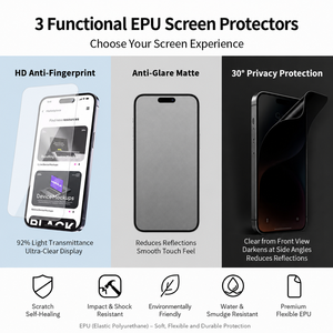 Película protectora de pantalla interior EPU TPU personalizada de alta calidad para iPhone Duo, plegable, ultrafina, flexible, resistente a arañazos y pliegues. - Product Image 4
