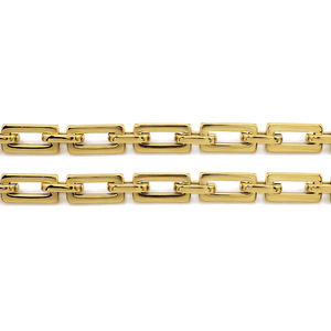 트렌디 한 기하학적 디자인 두꺼운 링크 체인 목걸이 초커 큰 카라비너 잠금 걸쇠 버클 펜던트 청키 목걸이 니켈 무료 - Product Image 4