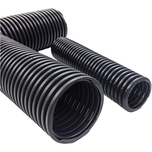 Tubos de plástico de tubería corrugada suave perforada de HDPE de 116mm con calcetín <span class=keywords><strong>para</strong></span> campos de drenaje efectivos - Product Image 2