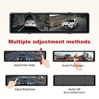 Caméra de tableau de bord ADINKAM SONY avec capteur 60 Fps, double objectif, 2 canaux, 170+140, Wi-Fi intégré, rétroviseur, caméra avant/arrière double, vidéo