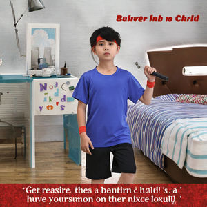 Conjunto Deportivo de Verano para Niños, Transpirable, de Secado Rápido, Chándal Informal, Camiseta y Pantalones Cortos para Niños - Product Image 3