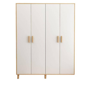 Armoire en bois massif, style moderne minimaliste, facile à assembler, multifonctionnelle pour appartements locatifs - Product Image 5