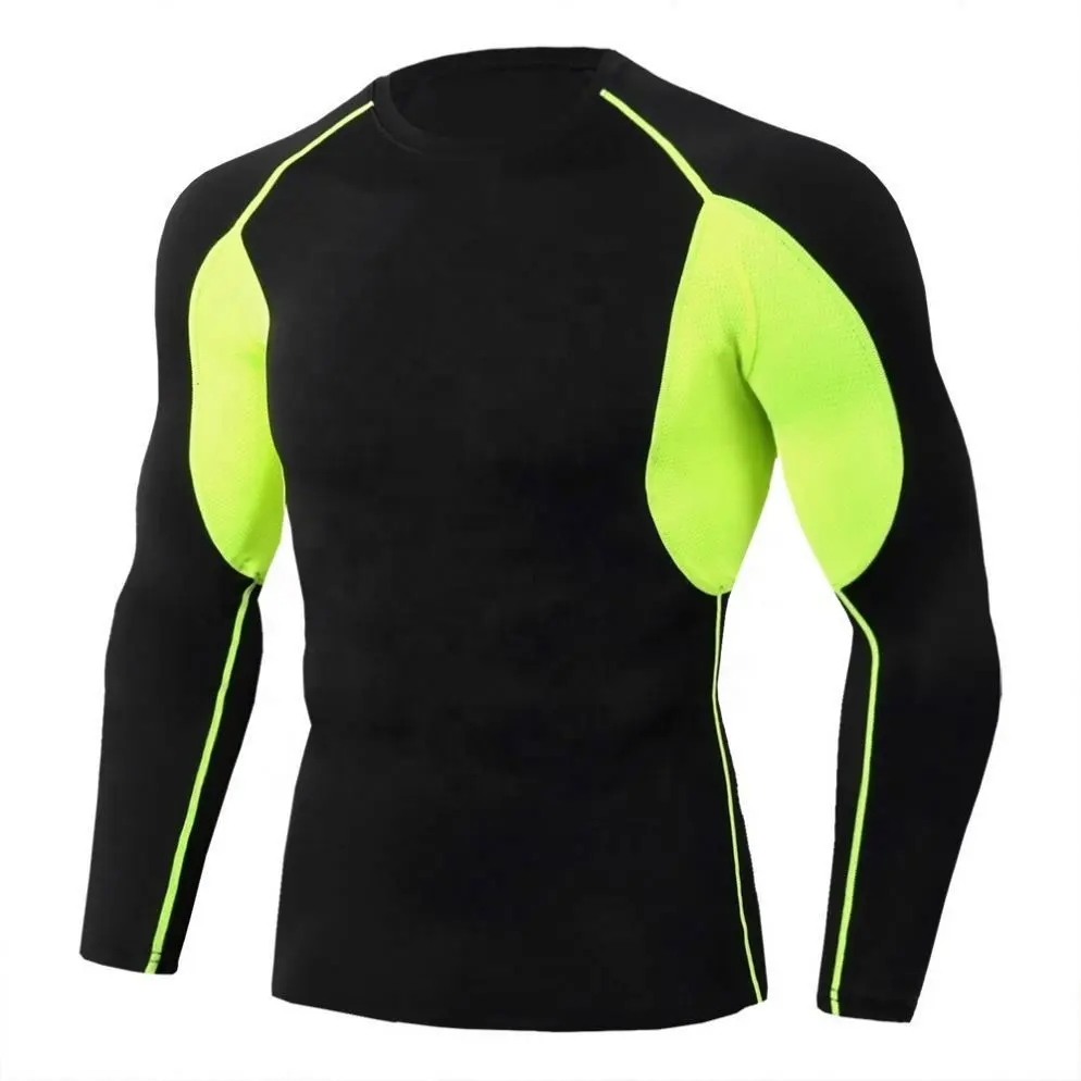 Running T-Shirt Long Sleeve Men's T-Shirts Quick Dry Compression Sport Fitness Gym Shirts Tees