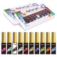Badaga En gros Gel de vernis à ongles créatif Platine pour Nail Art Néon, Gel Liner pour Dessin de Lignes, Style Designer Français, Gel pour Lignes Effet Araignée