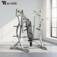 ROSEN Machine de développation pectorale isolalette à poids sélectionnable, avec poignées horizontales, certifiée CE, prix de gros