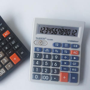 Calculadora de Escritorio Taksun TG-8380 de 12 Dígitos con Doble Fuente de Alimentación para Oficina con Función de Voz - Product Image 1