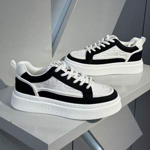 Venta Directa de Fábrica, Zapatos Deportivos para Hombre, Transpirables, Casuales, Blancos, Antideslizantes, con Plataforma, para Caminar - Product Image 1