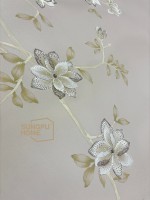 Papier peint mural SUNGPU de luxe, peint à la main, motif floral personnalisé, oiseaux, nouveau style chinois, fleurs de magnolia, broderie perlée à la main