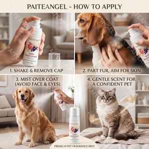 Brume parfumée premium pour animaux de compagnie, senteur pomme, cassis et musqué, 50 ml, spray désodorisant longue durée pour chiens et chats, marque privée - Product Image 4