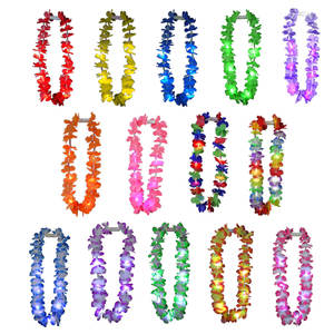 Eco-Friendly Plástico Hawaii Hula Flor Lei Mix Designs <span class=keywords><strong>Hawaiian</strong></span> Lei Atacado Fontes Do Partido Romântico para Presentes & Eventos - Product Image 2