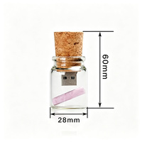 Clé USB personnalisée en forme de bouteille à boucheron avec logo, 1 Go, 2 Go, 4 Go, 8 Go, 16 Go, 32 Go, 64 Go, USB 2.0, 3.0, en verre, cadeau