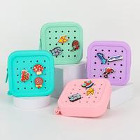 Pochette à monnaie en silicone personnalisée avec fermeture éclair, petite trousse de maquillage DIY, résistante à l'eau, écologique, pour bonbons – Fournisseur d'usine