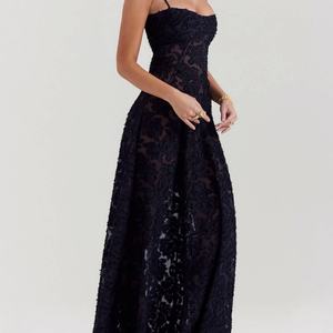 Vestidos Maxi Casuales sin Mangas de Algodón con Encaje de Color Sólido, Ecológicos y Tejidos a Medida, Nueva Llegada 2025 para Damas - Product Image 4