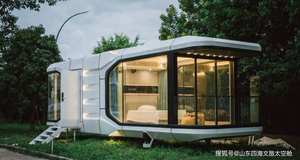 Concetto di <span class=keywords><strong>Hotel</strong></span> ispirato alla <span class=keywords><strong>capsula</strong></span> di lusso della casa del contenitore rimovibile impermeabile prefabbricata della cabina di lusso Villa moderna - Product Image 4