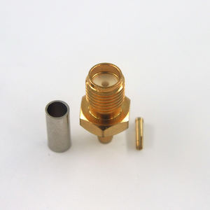 Conector Coaxial RF Hembra SMA para <span class=keywords><strong>Cable</strong></span> RG316 RG188 RG174, DC-12.4GHz, para Pruebas y Mediciones - Product Image 5