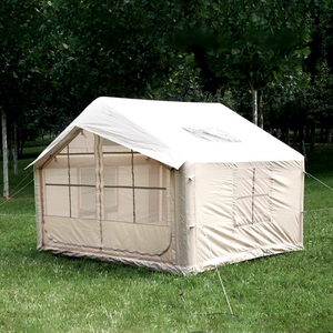 Tente de <span class=keywords><strong>camping</strong></span> gonflable 6/8 personnes, grande, simple couche, en PVC Oxford, portable, installation rapide, 2 portes, imperméable, espace de vie pour le <span class=keywords><strong>camping</strong></span> - Product Image 1
