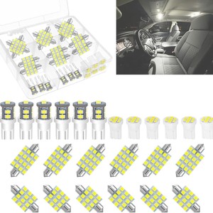 Bombillas LED para Automóvil T10 41mm 31mm, Kit de Iluminación Interior Blanco, Luz de Lectura, Luz de Matrícula, 24 Piezas - Product Image 2