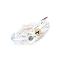 Cadenas en métal de sécurité de haute qualité, entraxe de 50 mm, clé transparente visible, matériel de serrurerie, outils de pratique pour serrurier, à découper sur mesure