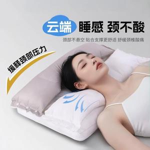 100% Cotton <b>Pillow</b>: <b>Neck</b> Support, Sleep Aid, <b>Pillow</b> Core with "Rich Man's Bun" Design, Special for Snoring, Side Sleeping, and - Product Image 3