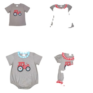 Pijamas de Verano para Niños con Estampado de Camiones, Combinables para Hermanos, Suaves y Transpirables - Product Image 1