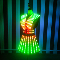 Offre Spéciale LED Robot échasses costume Laser gants pour Halloween noël Cosplay vêtements danse Graduation fêtes Club nouveautés