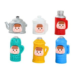 Lanshuo Cartoon Resin 3D Mini <b>Tea</b> <b>Set</b> Ornament DIY Jewelry Accessory Desktop Decor - Product Image 2