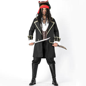 Spot Polyester Halloween <strong>Costume</strong> Cosplay JACK Captain Male <strong>Pirate</strong> <strong>Costume</strong> Male <strong>Pirate</strong> Robber Performance Stage <strong>Costume</strong> - Product Image 4