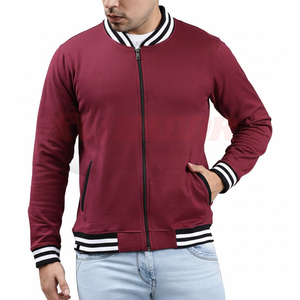 Chaqueta Varsity para Hombre, Nueva Colección, Color Oscuro, con Cierre y Bolsillos, Moderna y Cómoda, Precio al por Mayor - Product Image 1
