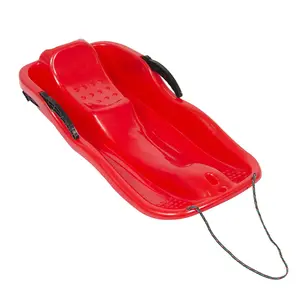 High Quality Snow Plastic Sledges with rope and brake for kids and adult