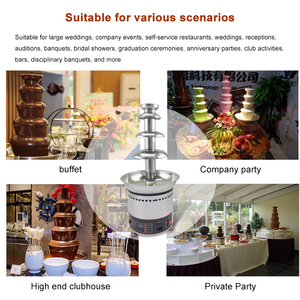 <span class=keywords><strong>Tour</strong></span> à fondue au chocolat portable en acier inoxydable à 7 étages et machine à fontaine à chocolat pour usage commercial - Product Image 5