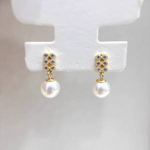 22637 Argent S925 Accessoires DIY pour perles, Crochets d'oreille simples et tendance pour femmes, pour perles de 7-11mm, Supports de perles vides pour boucles d'oreilles - Product Image 2