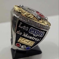 Bague de championnat des Red Wings de Detroit 2002, réplique en alliage de la bague de championnat de hockey sur glace, emblème d'équipe gravé, souvenir sportif, objet de collection