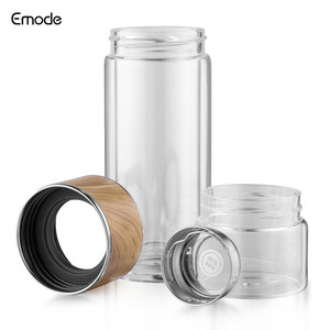 Gelas Teh Emode 12oz, Gelas Mug Teh untuk Teh Daun, Buah, dan Kopi Cold Brew, Cangkir Perjalanan - Product Image 6