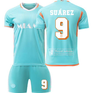 Custom 25/26 Soccer Trophy Retro ademende voetbalvoetbaltruien blauw-wit voetbaluniform met logo T-shirts sportkleding - Product Image 6