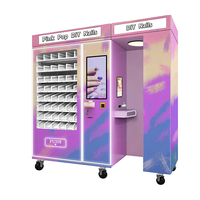 Machine distributrice de vernis à ongles DIY en libre-service, couleur personnalisée, écran tactile 21 pouces, imprimante 3D pour ongles, options de paiement multiples