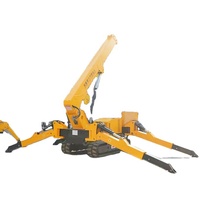 Mini-grue araignée compacte de 1 tonne avec jambes pliables pour les petits travaux de rénovation de bâtiments
