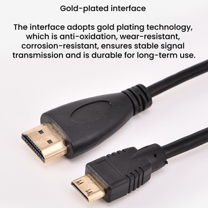 Câble <span class=keywords><strong>Mini</strong></span> <span class=keywords><strong>HDMI</strong></span> vers <span class=keywords><strong>HDMI</strong></span> plaqué or pour moniteur, tablette, caméra, écran HDTV, projection, câble <span class=keywords><strong>Mini</strong></span> HDTV vers <span class=keywords><strong>HDMI</strong></span> 2.0 - Product Image 4