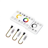 Contrôleur Mini RF Sans Fil Dimmable pour LED Effet Eau Courante (Simple/CCT/RGB) avec Fonction Cascade et Retour d'Eau à Arrêt Automatique