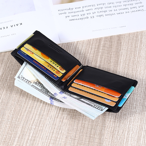 HASSION Custom Custom <span class=keywords><strong>porta</strong></span> carte Bifold <span class=keywords><strong>portafoglio</strong></span> sottile fermasoldi <span class=keywords><strong>con</strong></span> borsa a gettoni in pelle e <span class=keywords><strong>porta</strong></span> <span class=keywords><strong>assegni</strong></span> - Product Image 3
