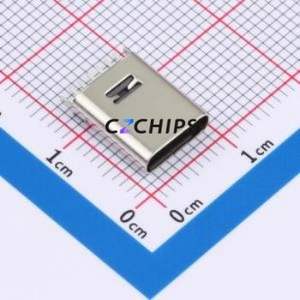 TYPE-C 6P LCH10.5 108 USB Connector Through hole Component (THT) Connector Type-C Female Through Hole 6P - Product Image 1