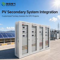 Intégration personnalisée du système secondaire de centrale photovoltaïque avec protection par relais SCADA et panneaux de commande pour projet EPC
