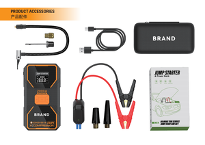 2000A 16000mAh Car Jump Starter with Air Pump 12V Portable Battery Booster Jump Box Power Bank <strong>Emergency</strong> Car Kit Truck - Product Image 6