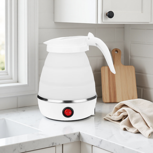 Hervidor Eléctrico Plegable <span class=keywords><strong>de</strong></span> Silicona <span class=keywords><strong>de</strong></span> 1.2L, Hervidor Portátil <span class=keywords><strong>de</strong></span> Viaje con Apagado Automático, No Tóxico, Seguro para Bebés, Fácil <span class=keywords><strong>de</strong></span> Plegar - Product Image 1