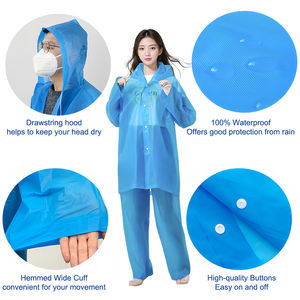 Impermeable reflectante impermeable para montar al aire libre con decoración de logotipo Traje de motocicleta duradero y reutilizable para recorridos - Product Image 3