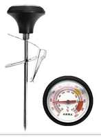 Thermomètre de poche à cadran en acier inoxydable Outil ménager de cuisine Lecture instantanée Café Thé Lait Température de l'eau Clip