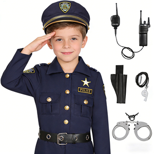 Costumes d'Halloween pour enfants, costumes de policier, costumes de films et de séries télévisées, costumes de roi pour garçons, vêtements de carnaval d'Halloween - Product Image 6