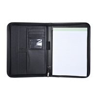 Portafolio Profesional Multifuncional, Carpeta Portadocumentos, Estuche para Documentos A4, Cierre de Cremallera de Cuero PU con Tarjetero