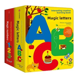 Livres d'apprentissage créatifs et amusants Bangchen Little Red Flowers : Chiffres magiques / ABC magique bilingue chinois-anglais 3D - Product Image 5